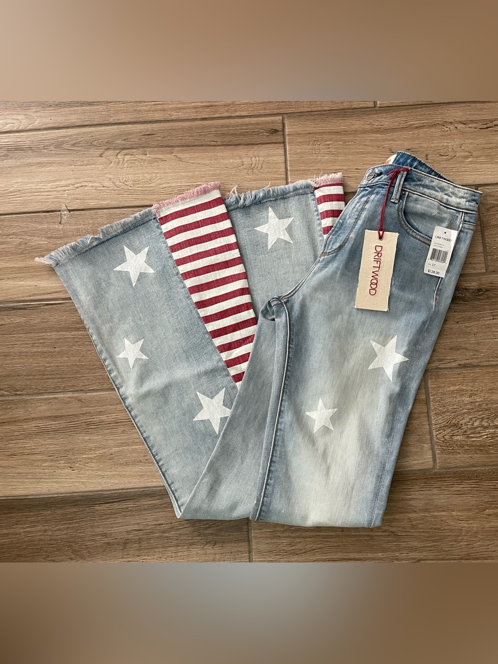 DRIFTWOOD FLARE JEANS "STARS & STRIPES FARRAH" - Picture 10 of 10
